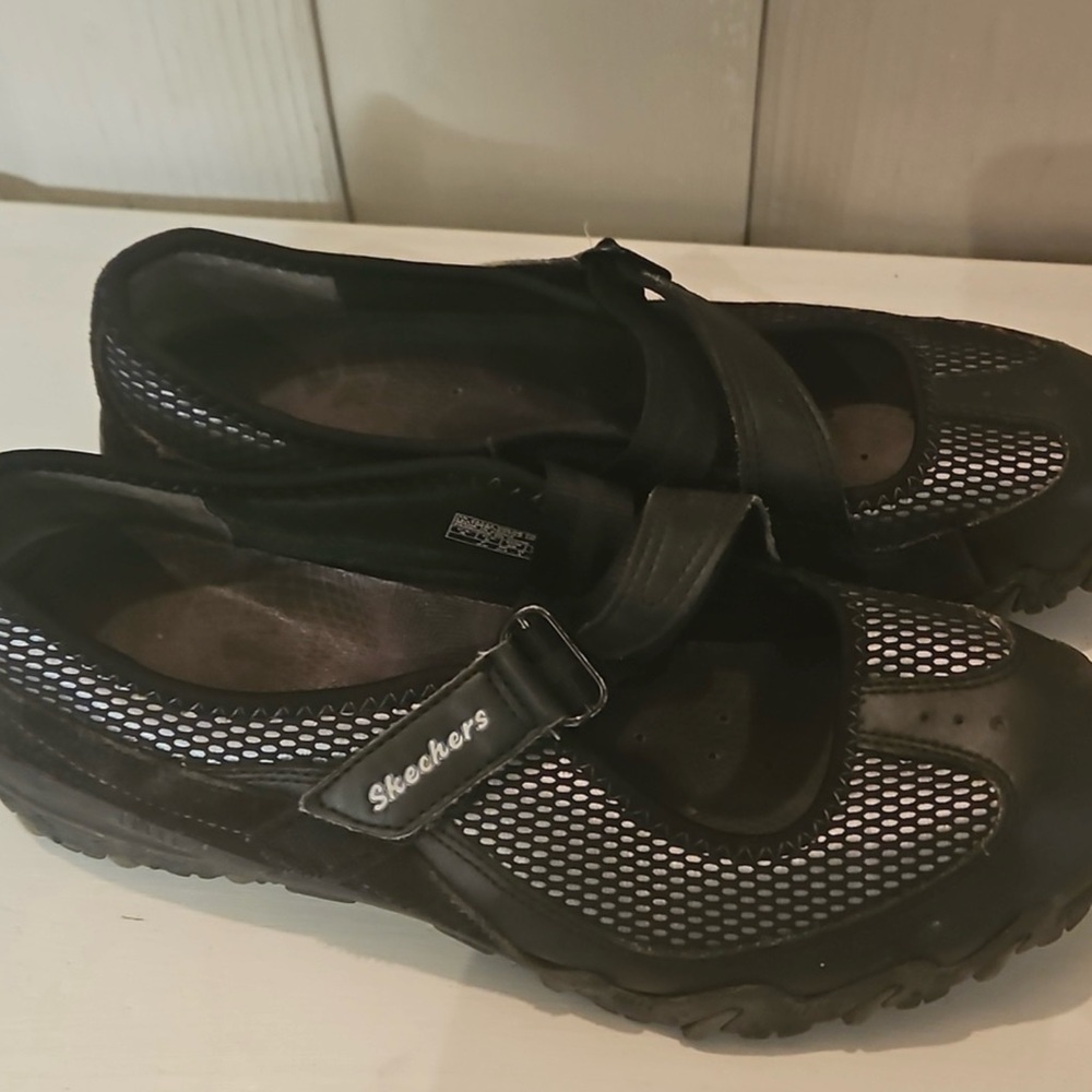Skechers Black Mesh Women's Shoes